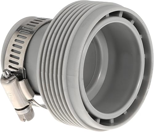 Miniatura 3 de 2 adaptadores de manguera de piscina tipo B de 1.25 a 1.5 para bombas de filtro, sistema de agua salada con aro de ajuste sin anillo de goma (Metal1)