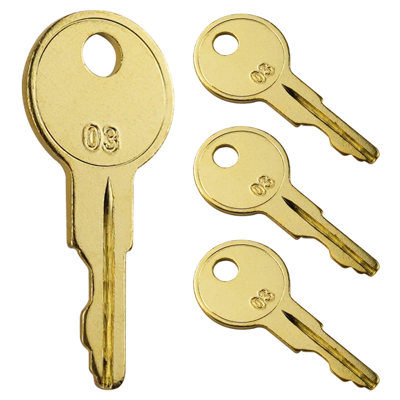 B03 Keys for Tool Chest and Cabinet Locks Fits Hus-ky Tool Box Home De-pot Hud-son De-walt Toolboxes 4 Pack
