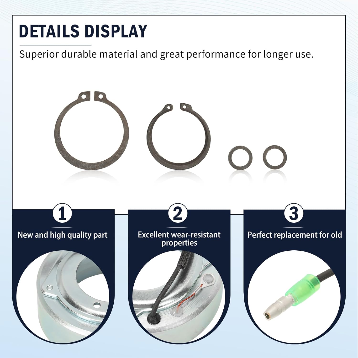 Air Conditioner AC Compressor Clutch Kit Compatible with Mit-subishi Outlander 2009-2020, Lancer 2009-2017, Outlander PHEV 2018-2020, Outlander Sport 2011-2020, 2.0L 2.4L
