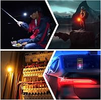 BORUIT V15 Mini LED Lámpa 1200 Lumen, 80° Forgatható, 10 Mód, IP67 Vízálló, Mágneses Camping Lámpa 7