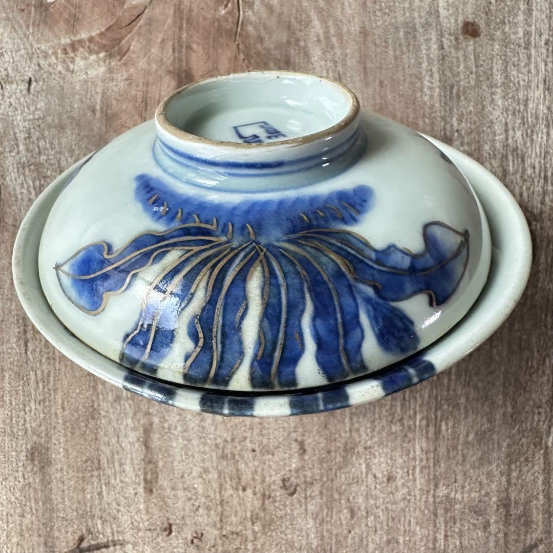 Amazon.co.jp: 古伊万里 色絵 タンポポに鳥の図 茶碗 飯椀 : ホーム  