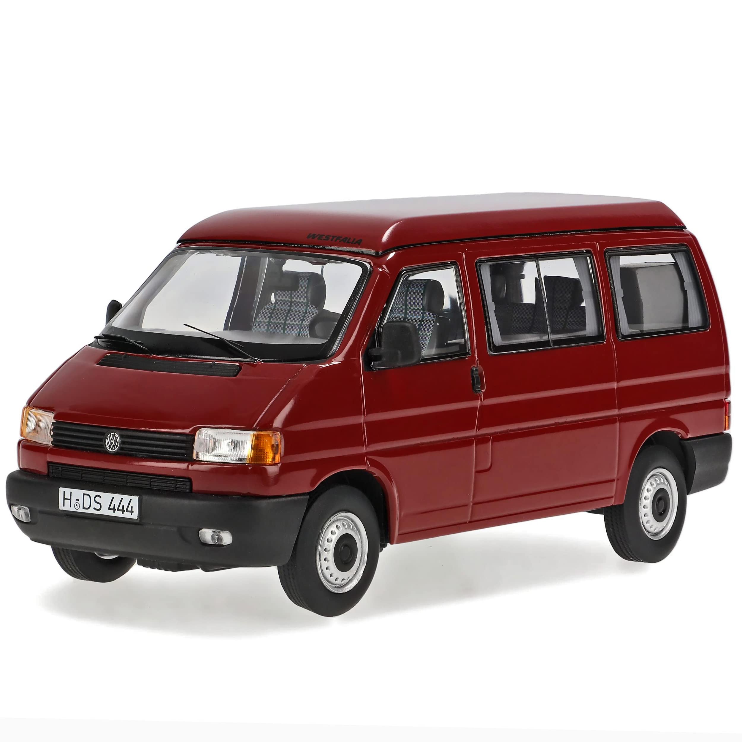 V*W T4 a Californ. Personen Transporter Rot 1990-2003 1/43 Modell Auto