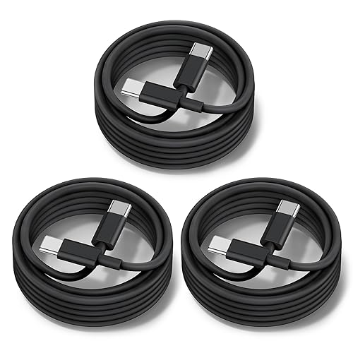 Miniatura 7 de Apple - Cable USB C a USB C de 60 W paquete de 3 cable de carga rápida para iPhone 15, cable de alimentación corto USB-C a USBC de 3 pies para