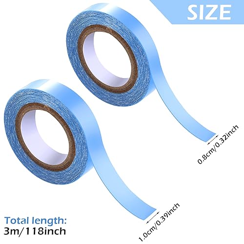 Miniatura 2 de Sacubee 4 rollos de cinta de encaje frontal resistente al agua fuerte adhesivo de doble cara pelucas de encaje frontal cintas de soporte de sujeción