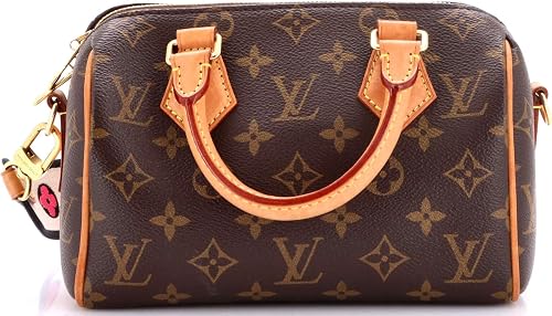Pre-Loved Speedy Bandouliere Bag Monogram Canvas 20, Brown