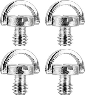 Tripod for Camera 4pcs Camera Screw 1/4 Inch Converter Threaded Screws Hot Shoe Adapter Mount Camera Head Set for Camera Tripod Light Stand Ballhead Silver Monopod