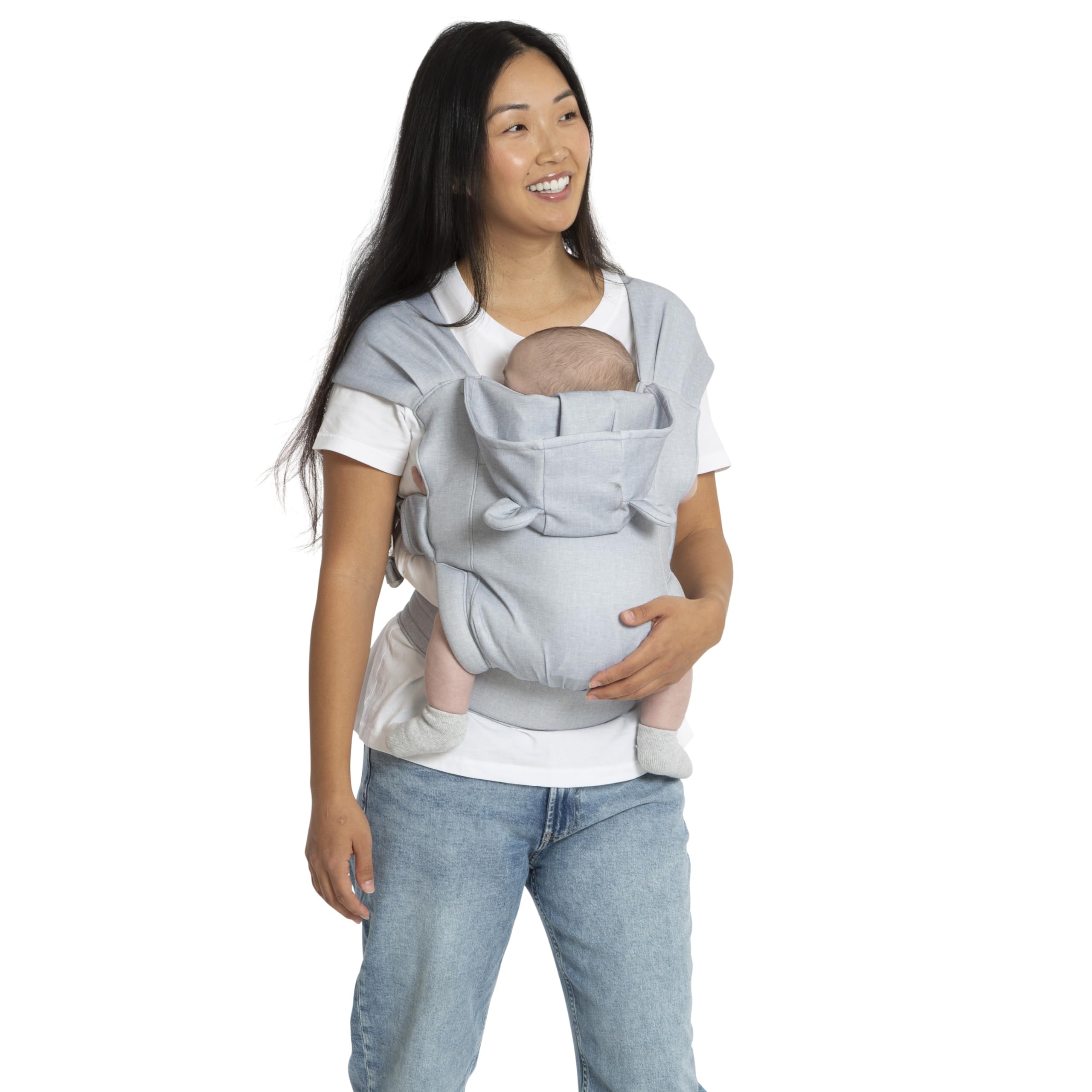 Photo 1 of babyGap by Delta Children Legacy 3-in-1 Baby Carrier – Newborn to Toddler (Holds 7.5 to 25 lbs.), Face-in and Face-Out Baby Carrier Wrap with Lumbar Support, Ergonomic, Grey