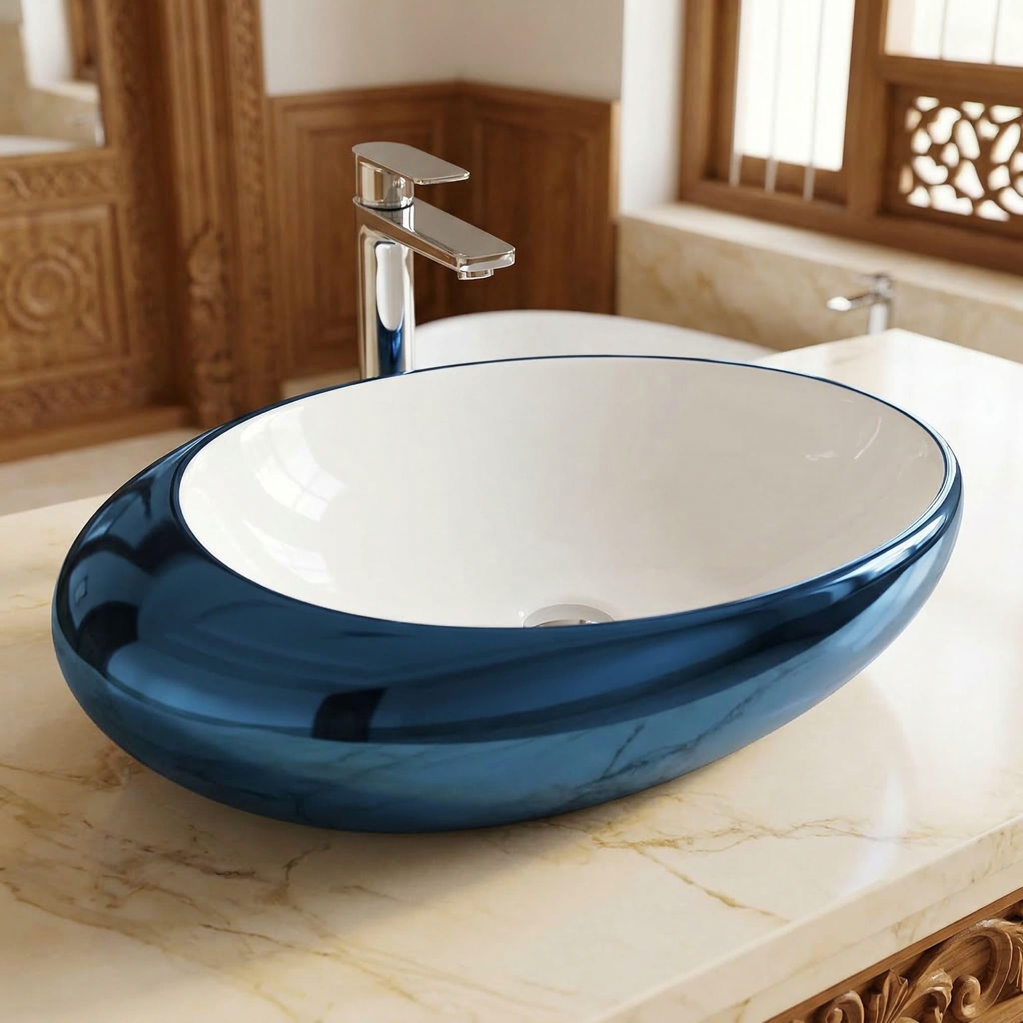 Pink Mexican Ceramic Wash Basin - B Backline -7