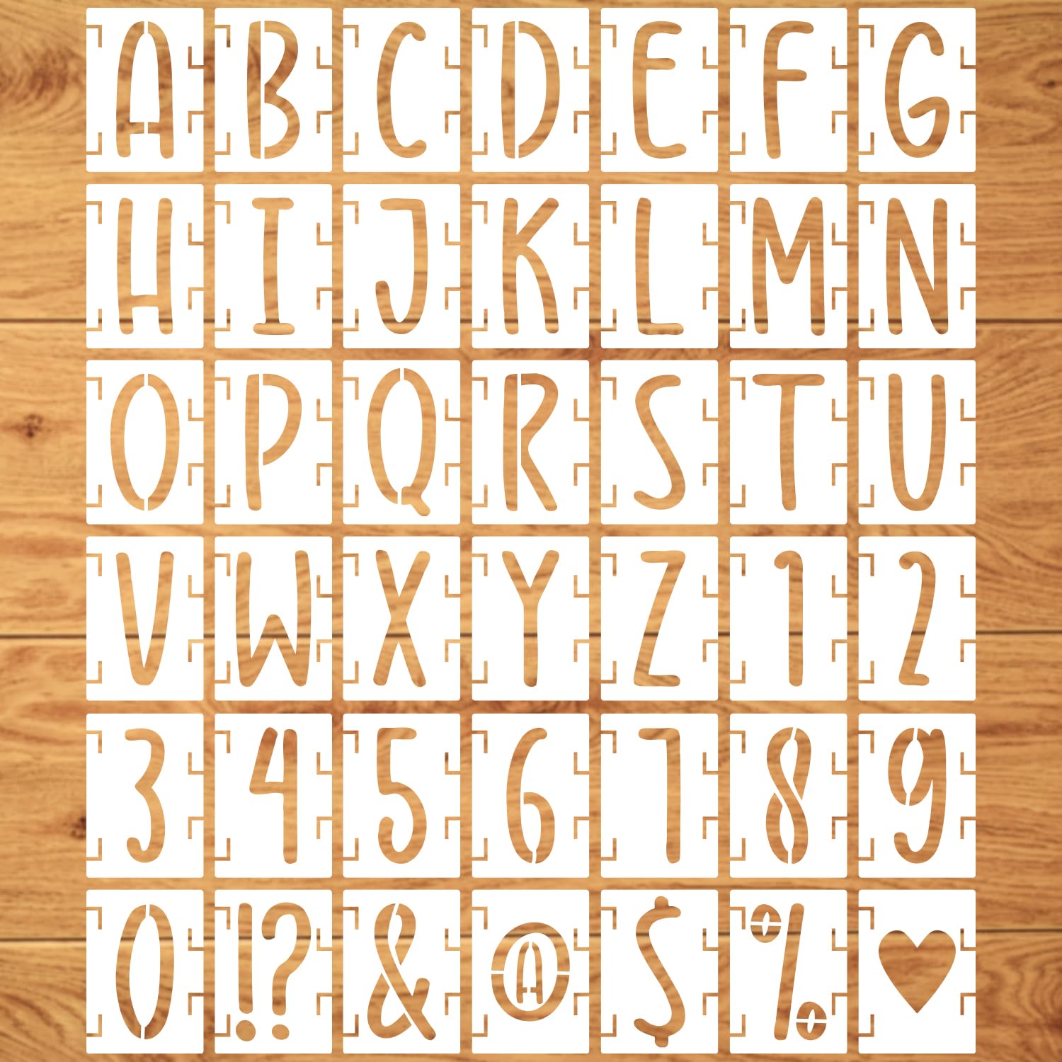Snapklik.com : 5 Inch Letter Stencils Kit, 42Pcs Reusable Numbers ...