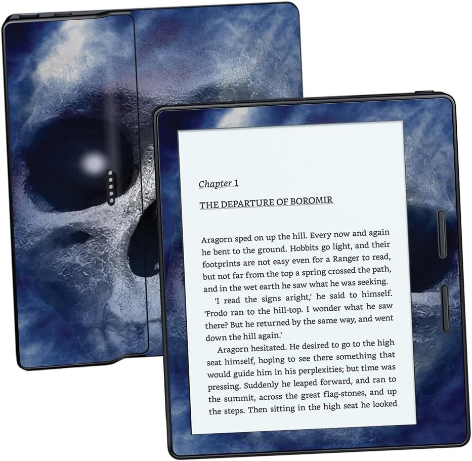 MightySkins Skin Compatible with Amazon Kindle Oasis 6" (8th Gen) - Haunted Skull | Protective, Durable, and Unique Vinyl Decal wrap Cover | Easy to Apply, Remove, and Change Styles | Made in The USA
