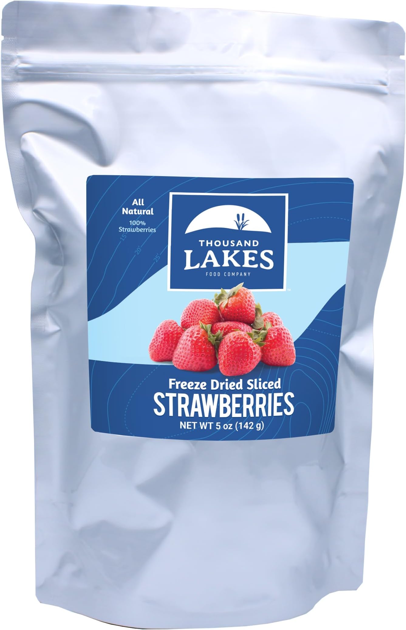 Freeze Dried Sliced Strawberries, Premium Fruit - Bulk 5 oz | No Sugar Added | 100% Strawberries