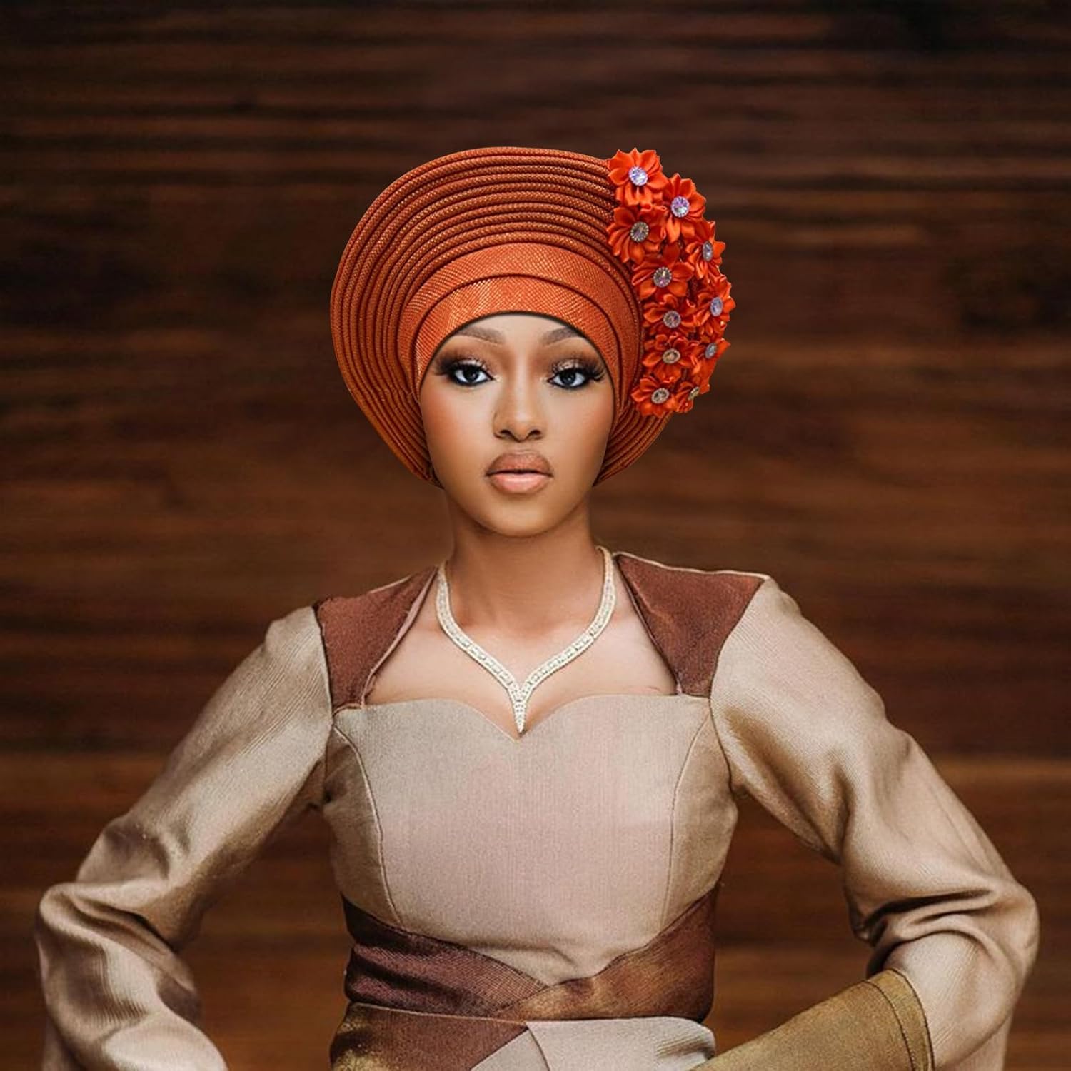 Exquisite African Turbans, Hats, and Nigerian Gele Headties Stylish African Head Wraps and Auto Gele Head Ties