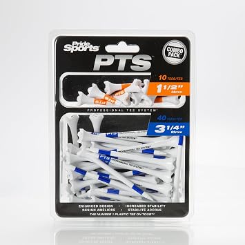 PTS Evolution Pride PTS Evolution Combo 3 1 4 2 Clamshell of 50 tees, Blue, 3.1 UK