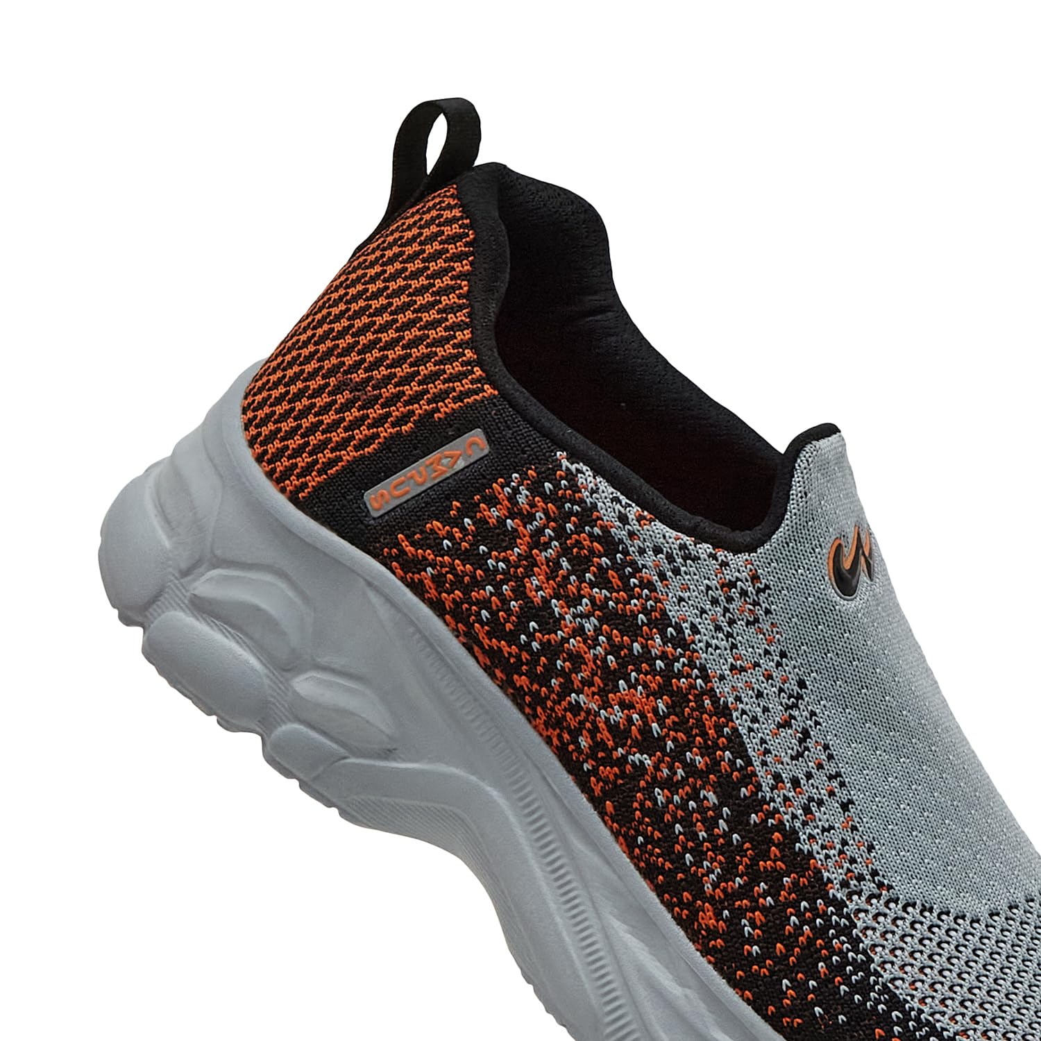 Campus Child Zip CH L.Gry/ORG Walking Shoes - 2UK/India 1Pair Light Grey/Orange 4