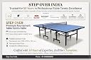 STEP OVER Tournament Pro 25MM Heavy Duty ||Laminated Top 25mm||High Performance||Schools||Resorts||Clubs|| TT Academy ||Free TT Table Cover + 2 TT Racket & Balls||Limited Edition 2026 gallery image