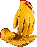 toolant Winter Leather Work Gloves with 3M Thinsulate Lining - Warm, Durable Thermal Insulated Gloves for Cold Weather Work
