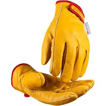 toolant Winter Leather Work Gloves, Warm 3M Thinsulate Lining for Cold Weather Work, Thermal Insulated Gloves