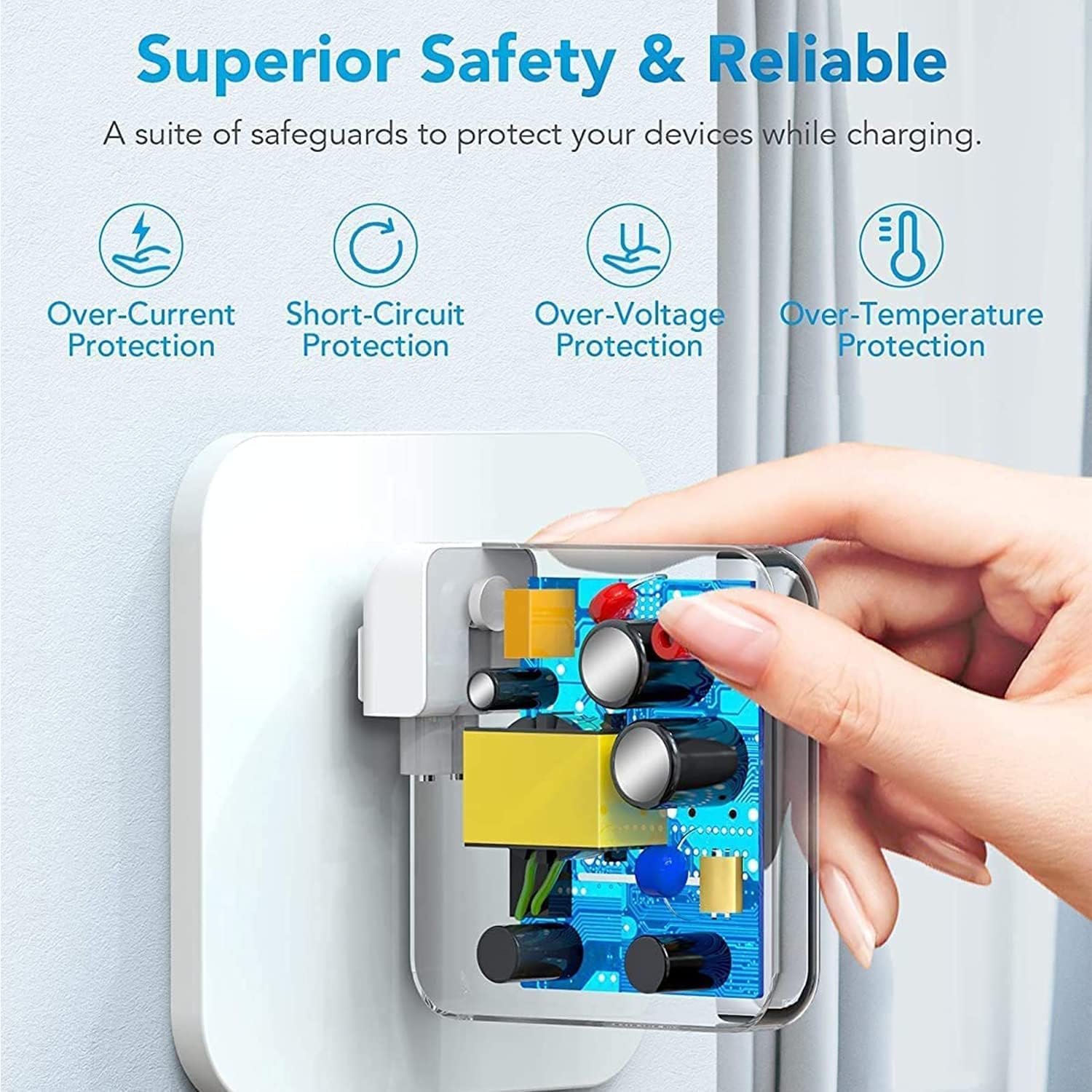 Mac Book Pro Charger 96W USB C Fast Charger Power Adapter Compatible with USB C Port MacBook Pro/Air 16 15 14 13 Inch New iPad Pro and All USB C Device Included USB C Charge Cable image 3 of 6 B0CRKPB5RQ