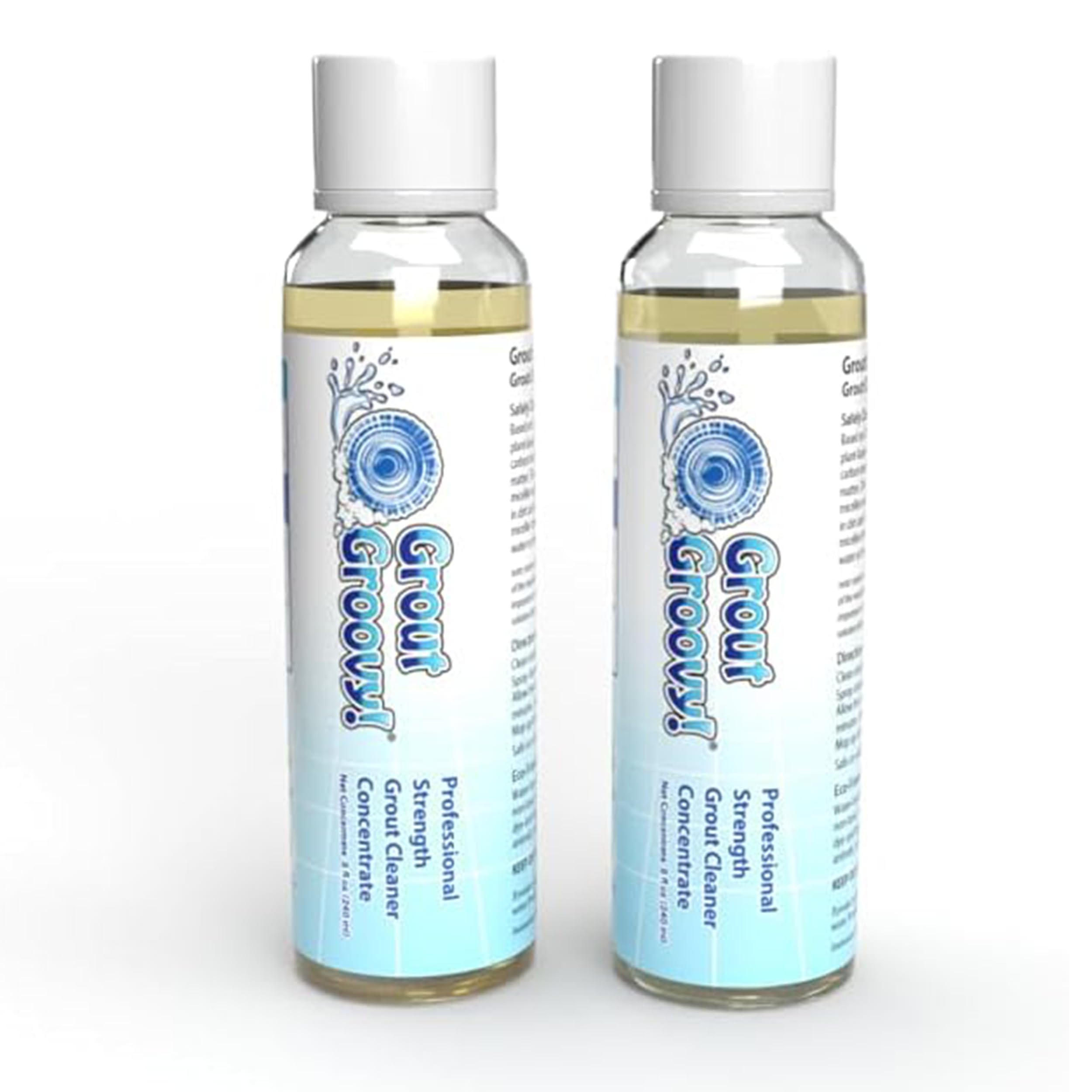 Heavy Duty Grout Cleaning Concentrate – 2-Pack (8 oz Each) | Makes 2 Gallons Plant-Based Tile Grout Cleaner for Kitchen, Bathroom & Floors | Safe,