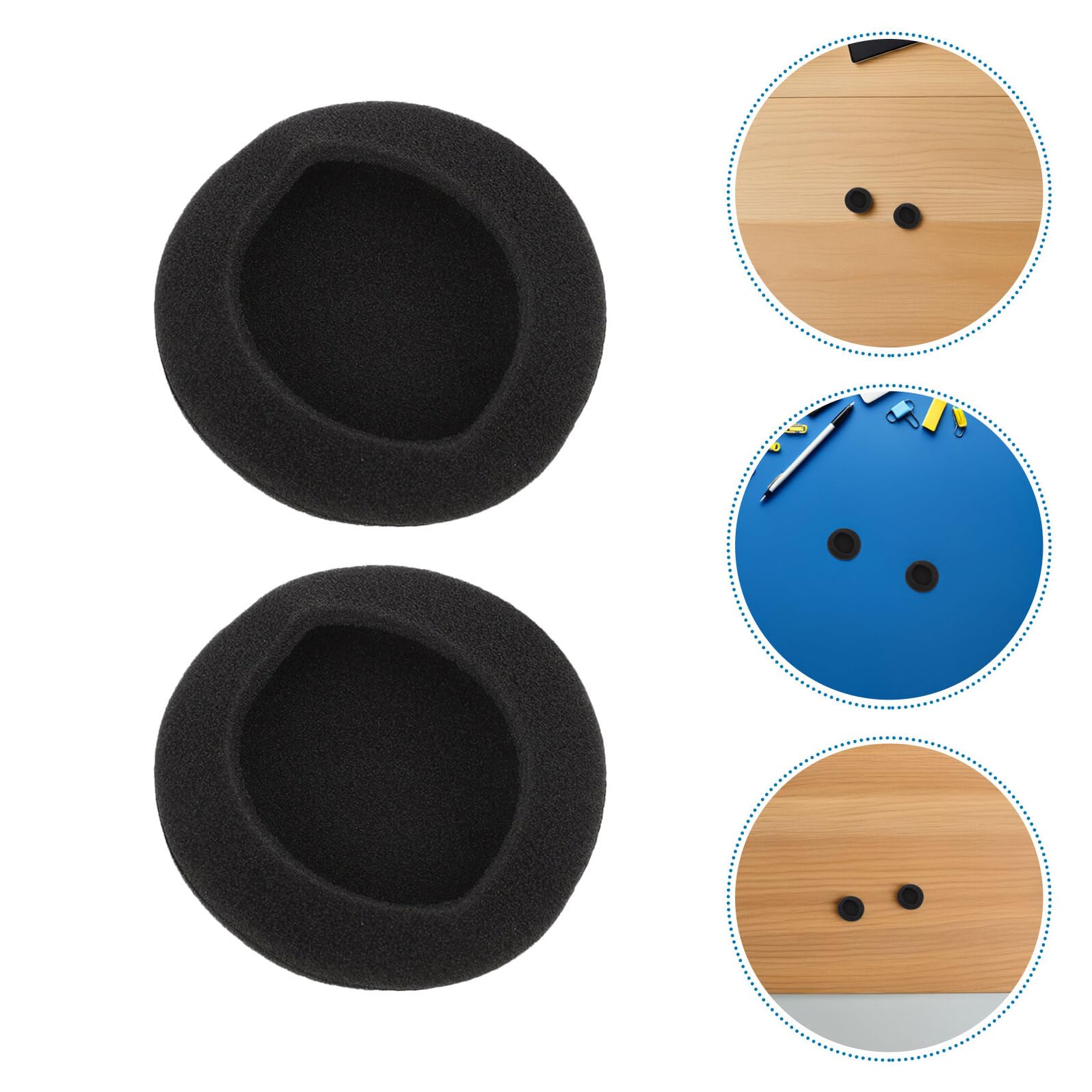 Oreillettes pour Casque Téléphonique Rondes 45mm en Mousse Mémoire, 50
