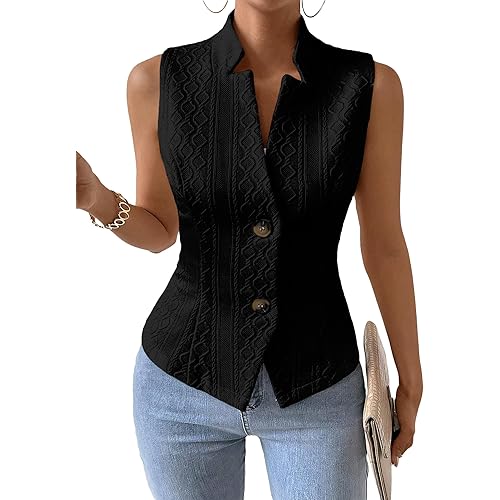 Mina Self Women's 2025 Fall Sleeveless Sweater Vest Top - Knit Stretchy Lightweight Fahion Casual Office Slim Fully Lined