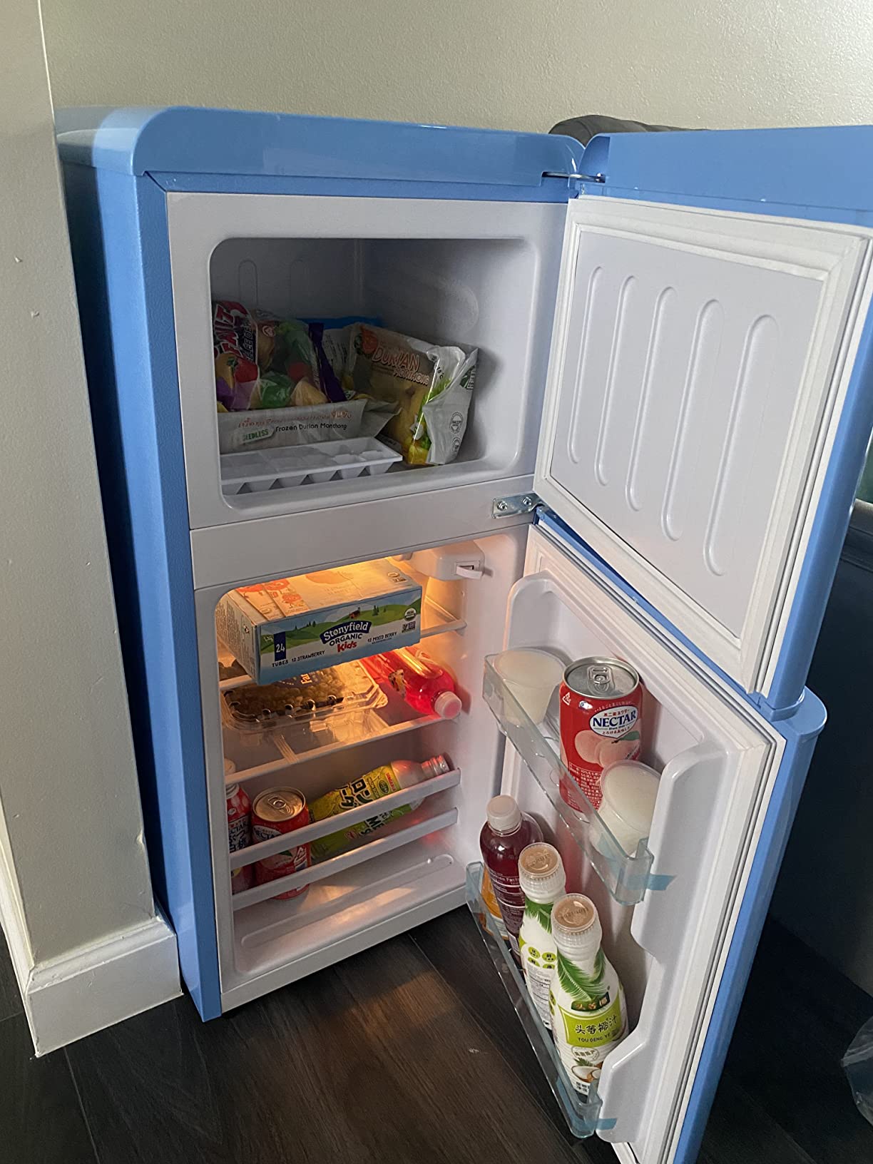 35/mo Finance KRIB BLING Mini Fridge with Freezer on Top, 3.5 Cu.Ft