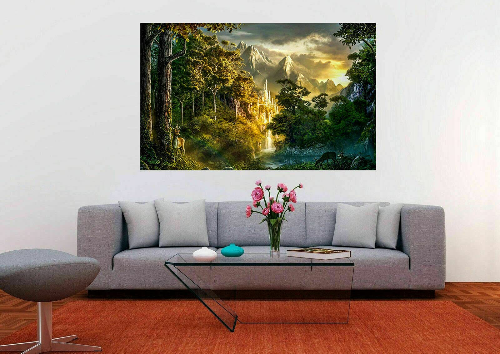 Magic Canvas Art - Stampa artistica da parete con immagine astratta di alta qualità, 100 x 60 cm