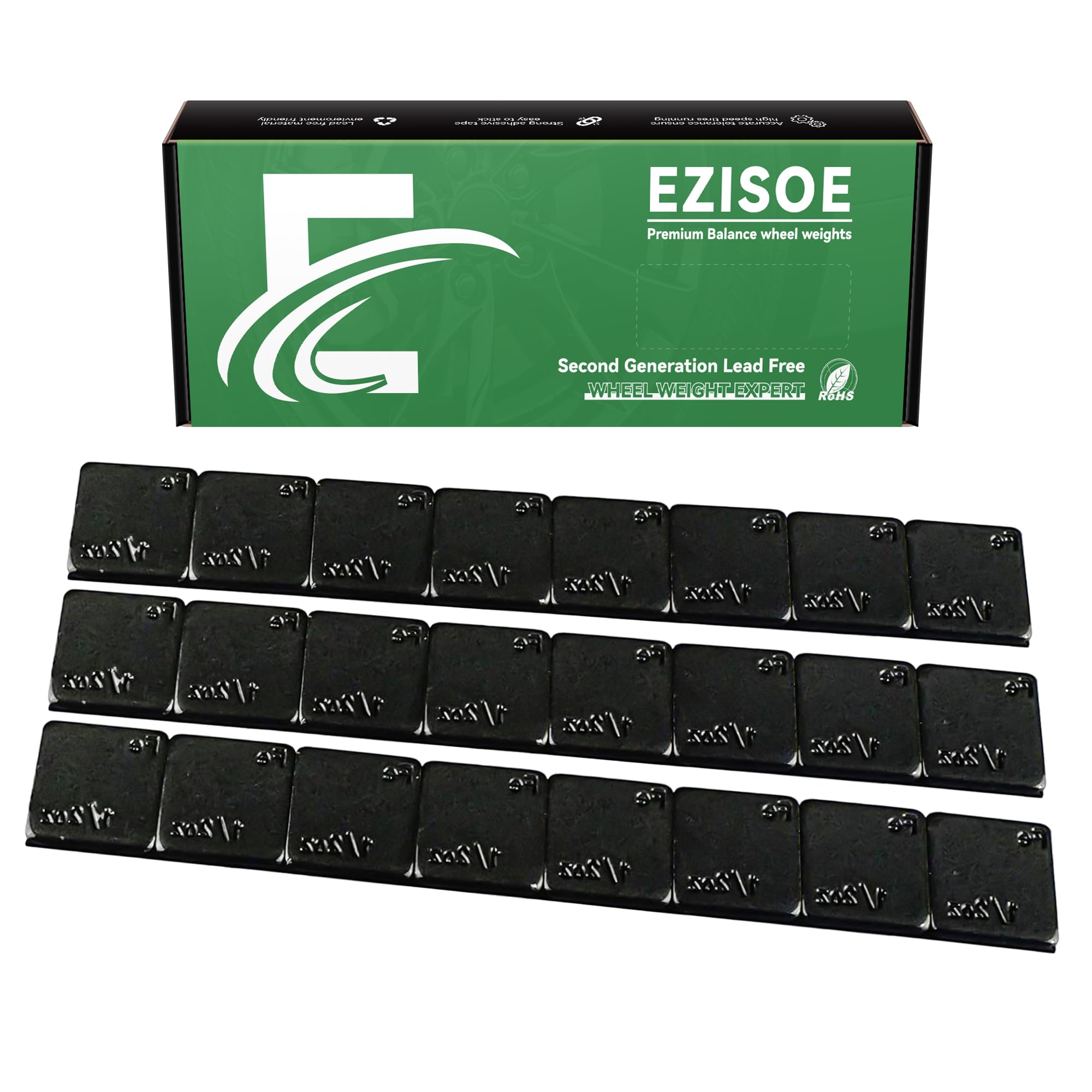EZISOE 1/2 oz Black Stick on Wheel Weights