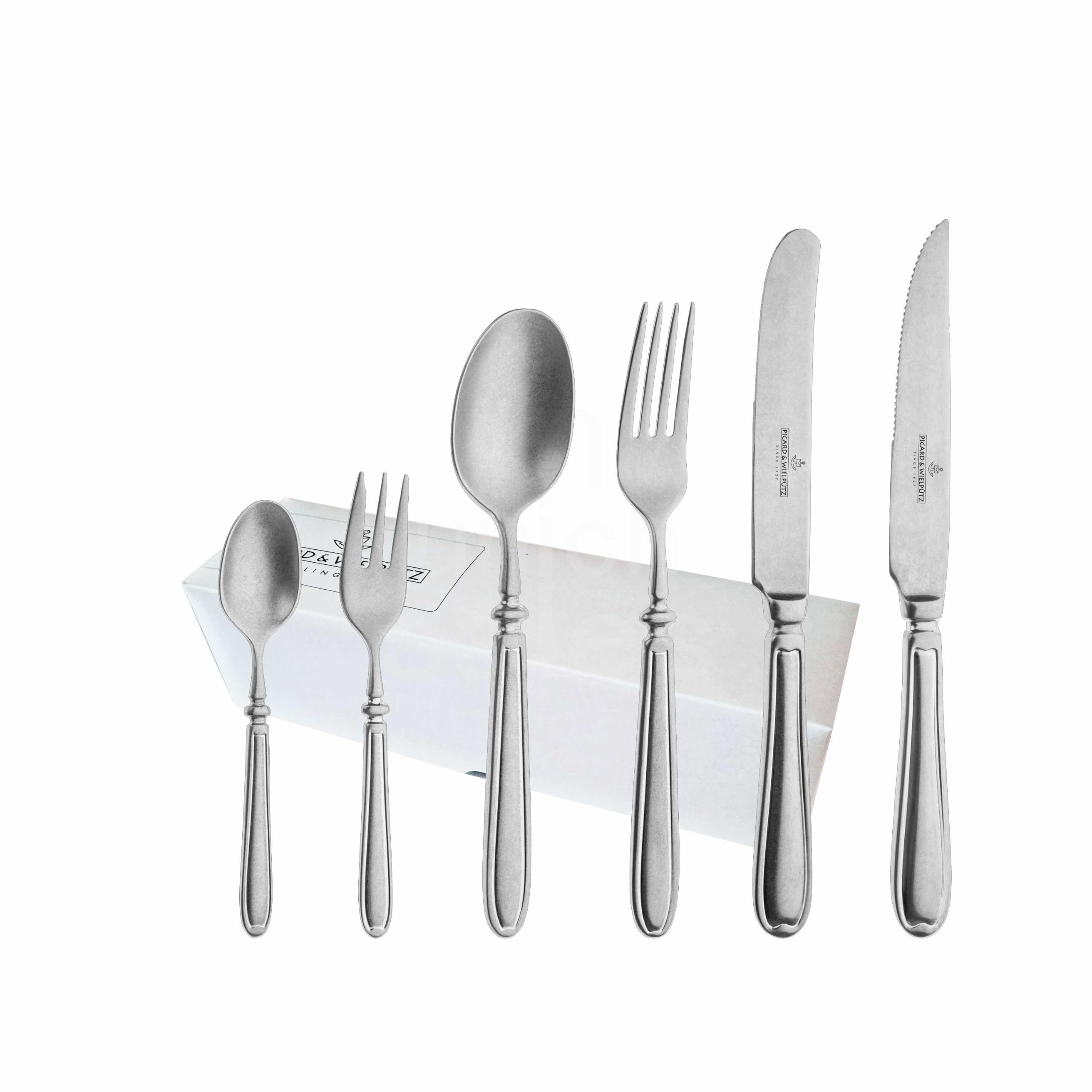 Picard & Wielpütz - Besteckset 60teilig - Serie Landhaus vintage matt - Edelstahl - mattiert - spülmaschinenfest
