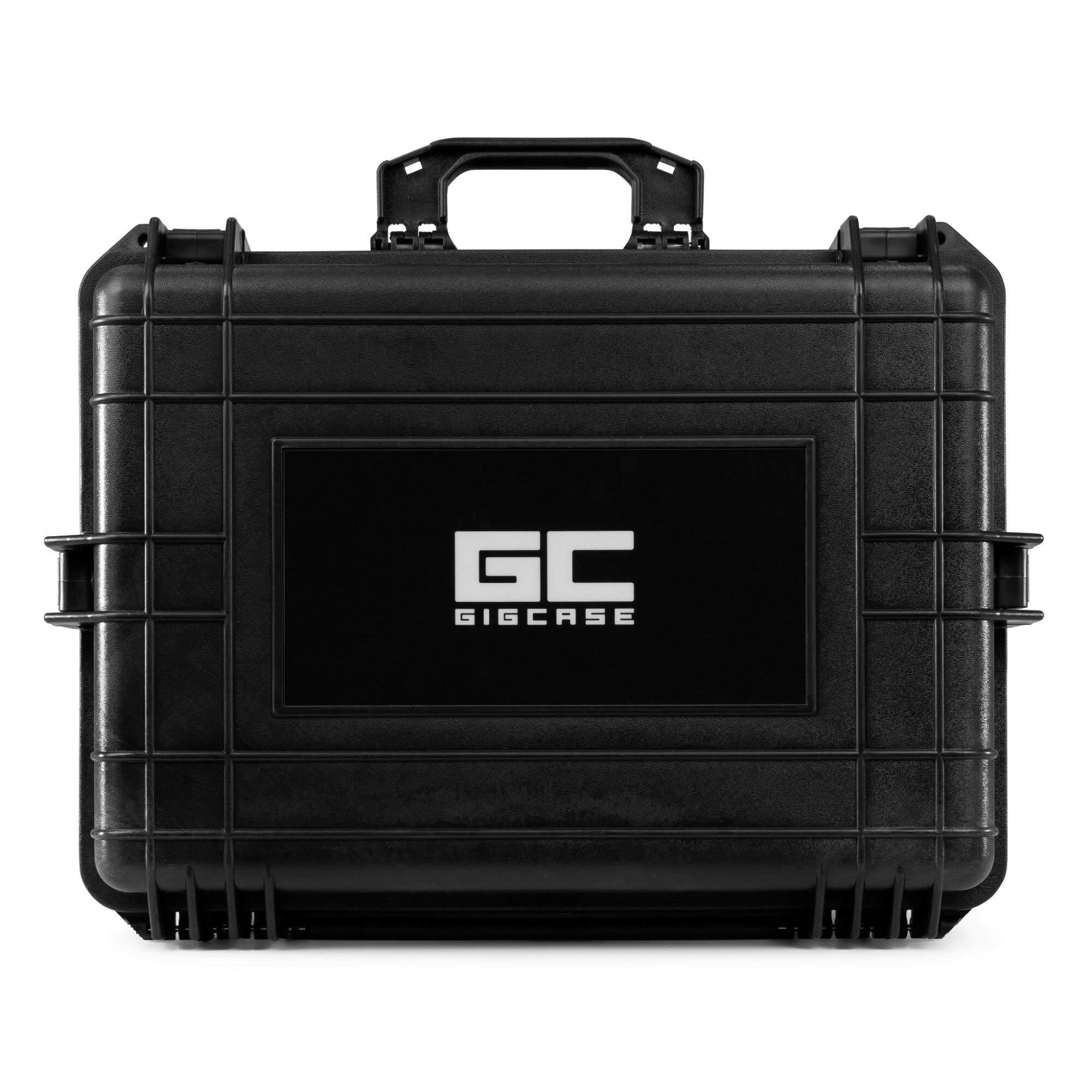 Power Dynamics GIGCase26 Maleta rígida IP67 con espuma | Espuma precortada, carcasa rígida, resistente al agua, asa ergonómica plegable