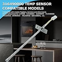 Vista 2 de 316490000 Oven Temperature Sensor for Frigi-daire Ken-More Ranges-Replacement Probe-Precise Temperature Control fit 316490003 316490001 316490002