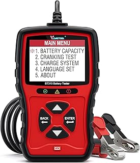 VDIAGTOOL BT310 Car Battery Tester 12V 24V, 100-2000 CCA Load Tester, Charging Cranking System Tester Digital Auto Battery Analyzer Automotive Alternator Tester for Car Truck Motorcycle SUV ATV Boat