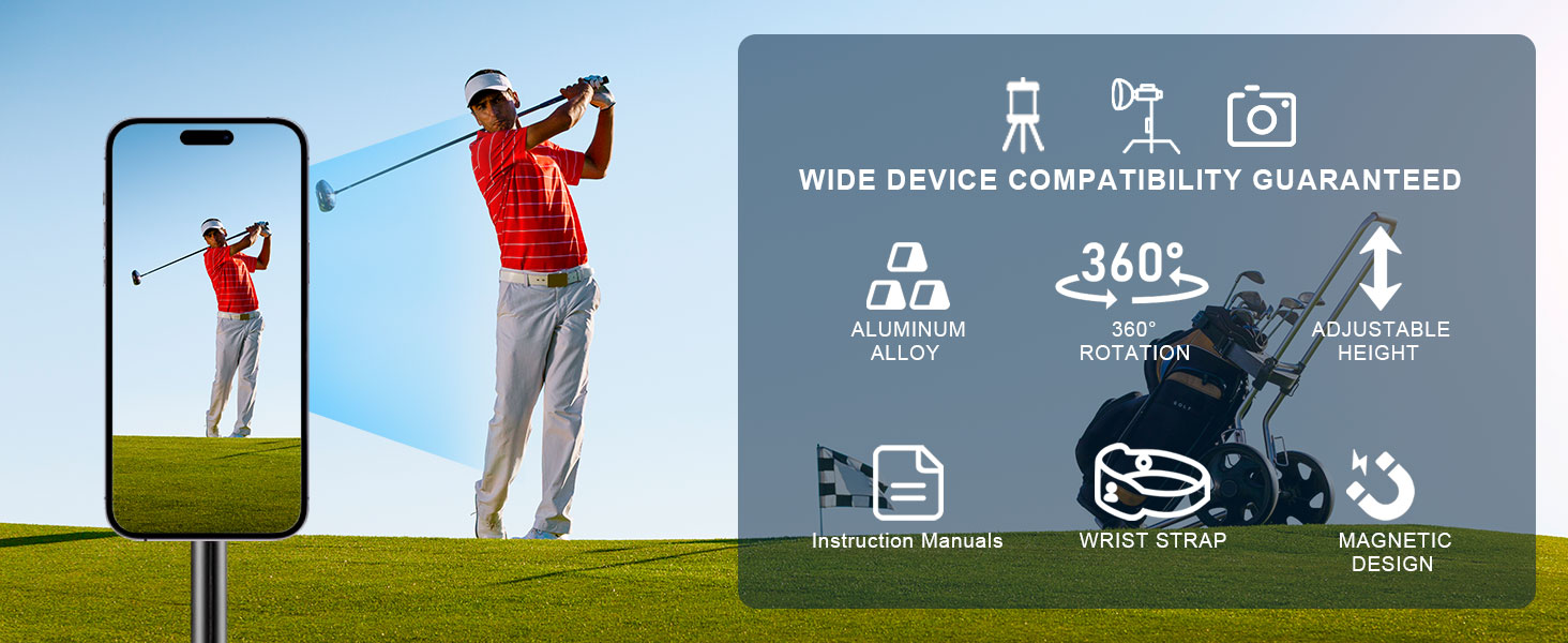 Magnetic Golf Swing Phone Holder