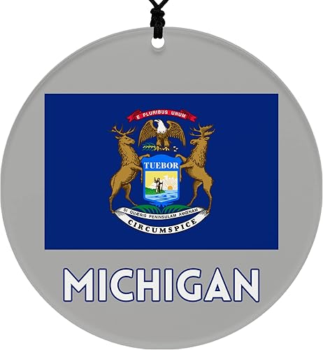 Miniatura 53 de Vermont Christmas Ornament - Festive Design Featuring State Flag - 2026 Hanging Acrylic Disc Decoration for Tree - Unique and Home Decor