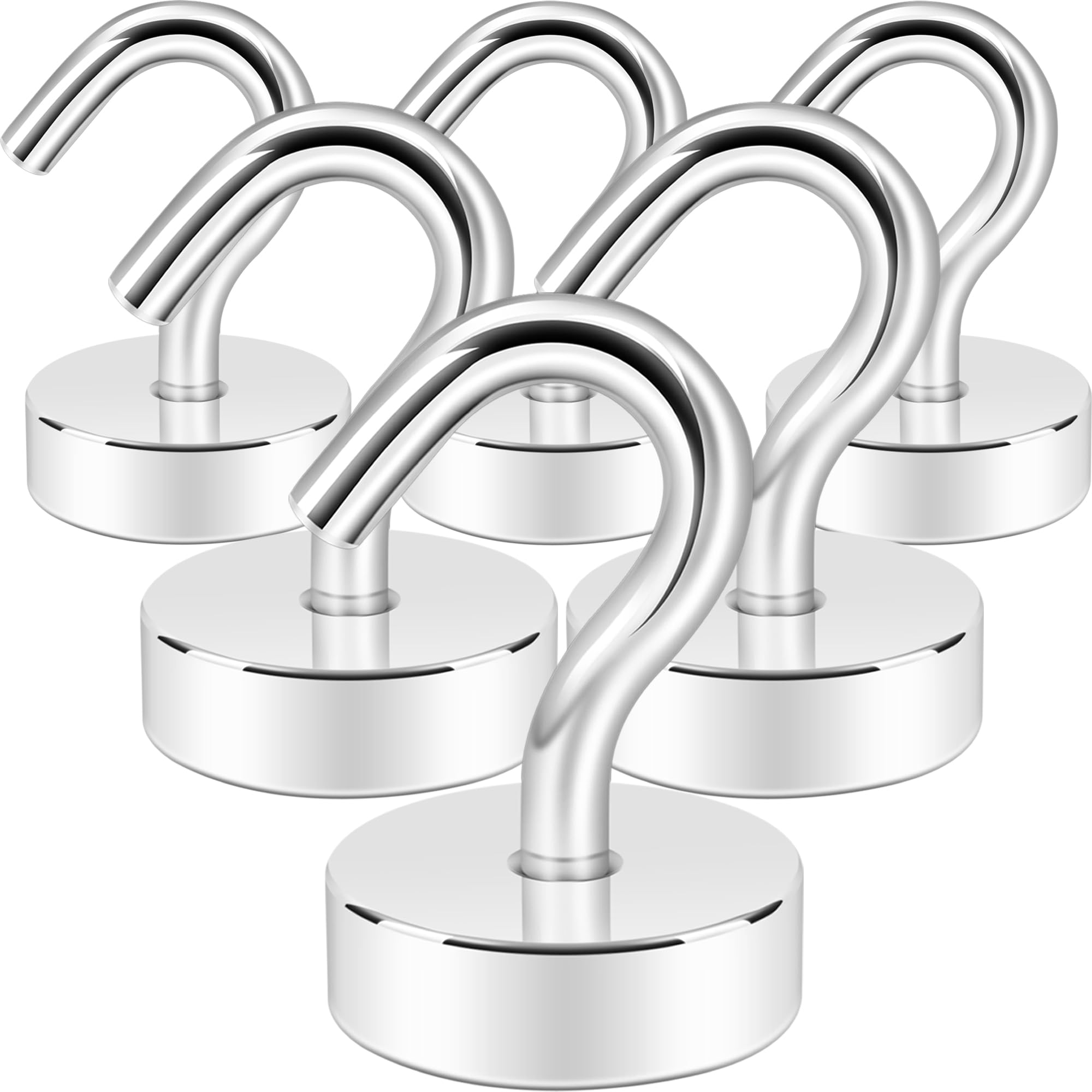 Neosmuk Magnetic Hooks - 6 Pack Heavy Duty -19
