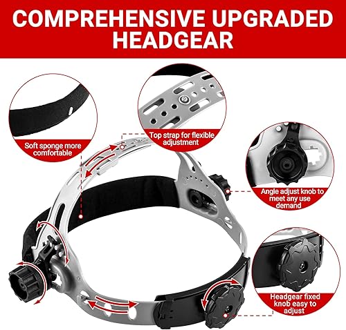 Miniatura 5 de Welding Helmet Auto Darkening DEKORPO True Color Solar Powered Auto Darkening Welding Welder Mask Hood Helmets