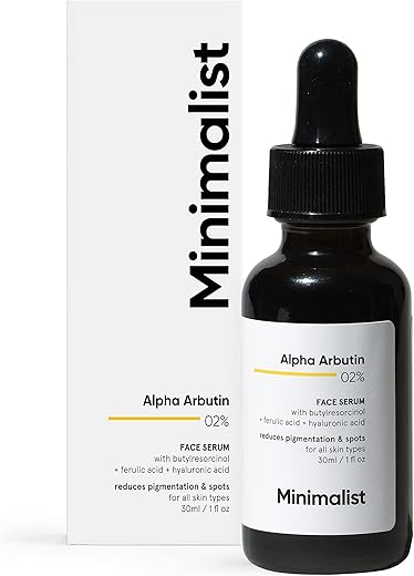 Minimalist 2% Alpha Arbutin Serum for Pigmentation & Dark Spots Removal | Anti-pigmentation Face Serum For Men & Women with Hyaluronic Acid to…