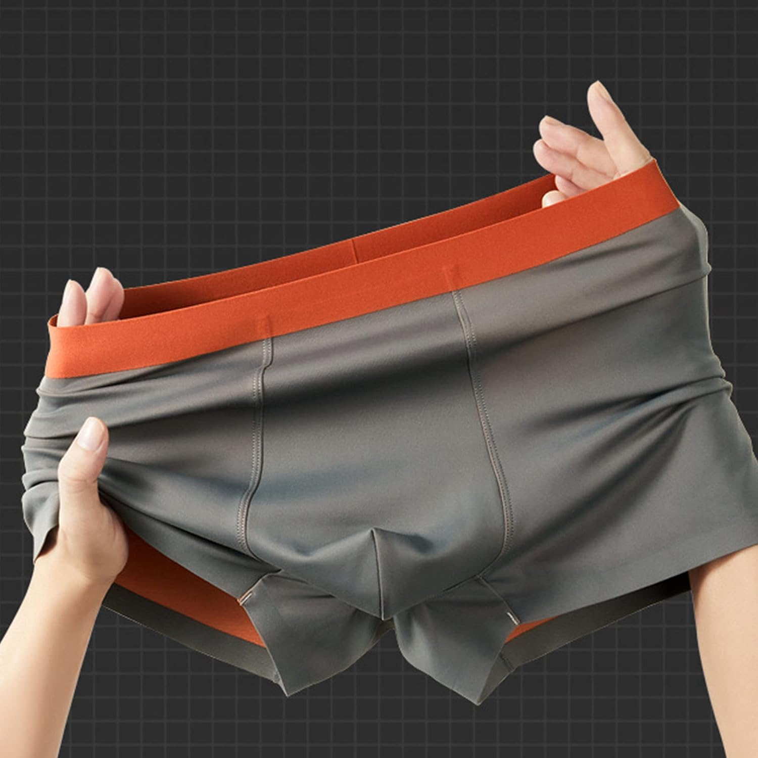 Men'S Modal Underwear Ultra Soft Comfy Trunk Boxer Briefs Seamless Underwear Breathable Trunks In 3 Or 6 Pack