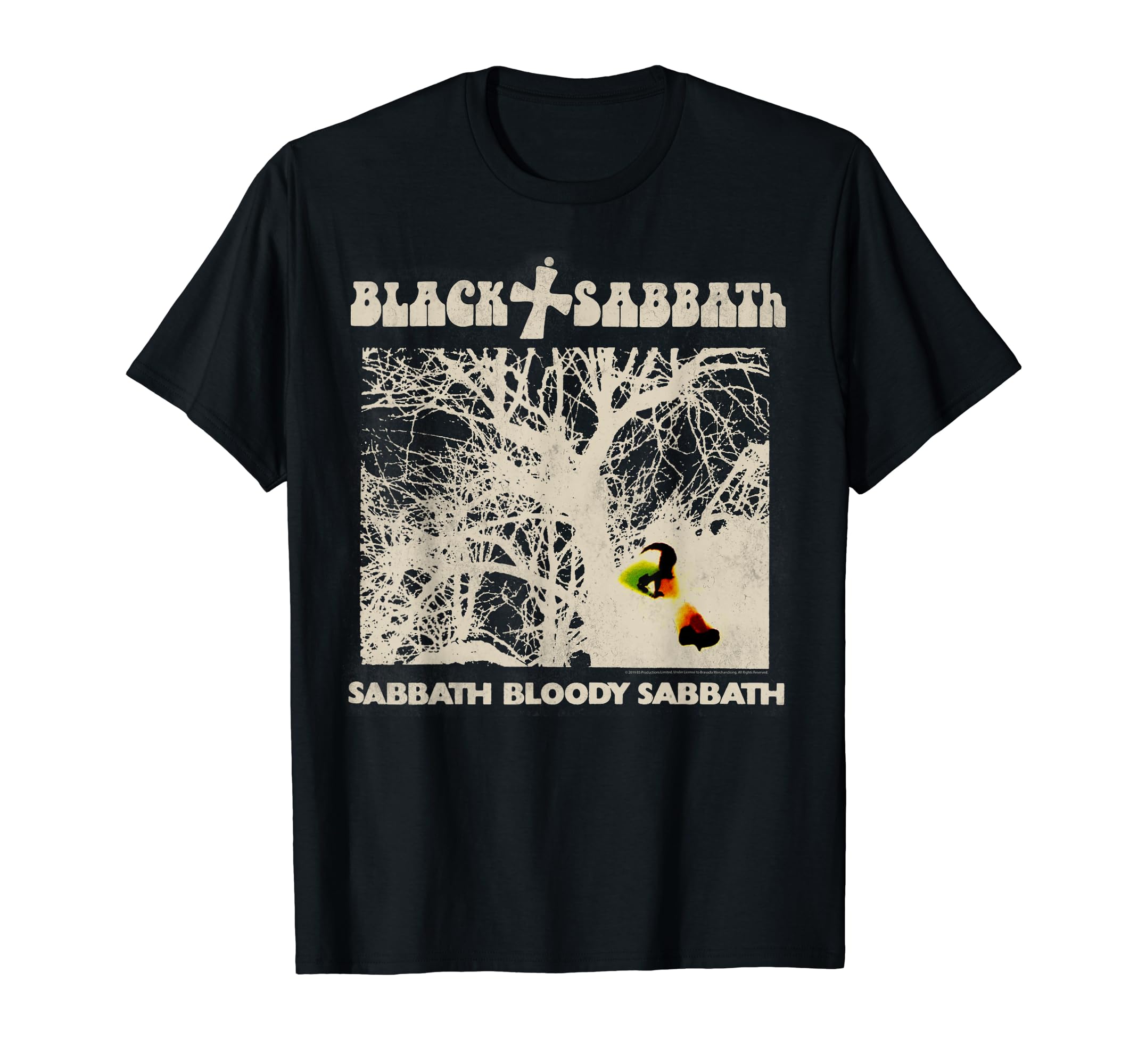 Amazon | ブラックサバス公式ヴィンテージネガティブ Tシャツ | T