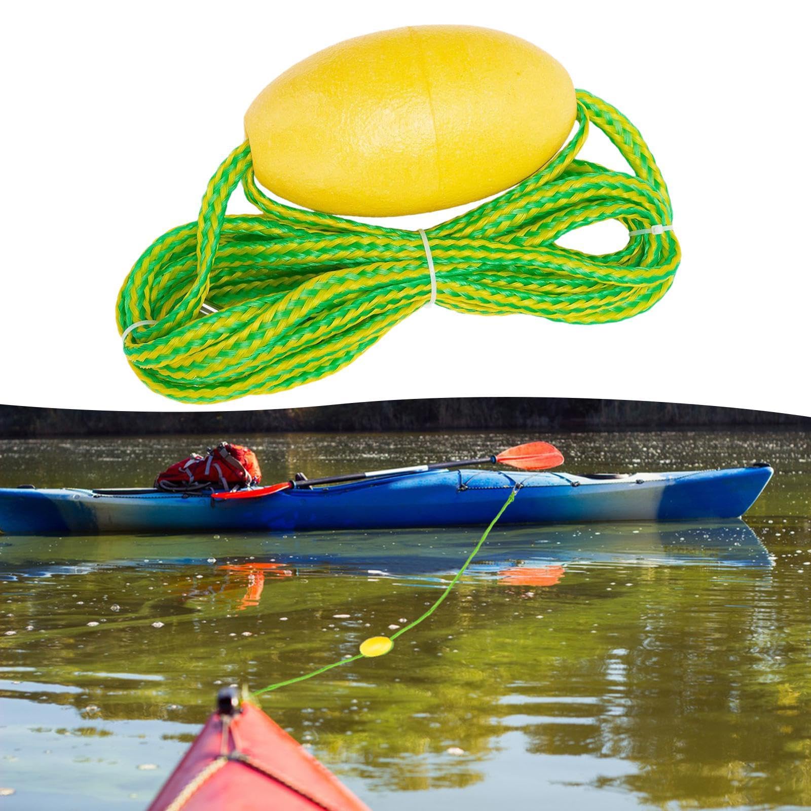 Harilla Corde Flottante pour Kayak, Ligne de remorquage pour, Corde d'ancrage pour Bateau de pêche, Accessoires avec Clip, Cordes de remorquage, 20 Pieds