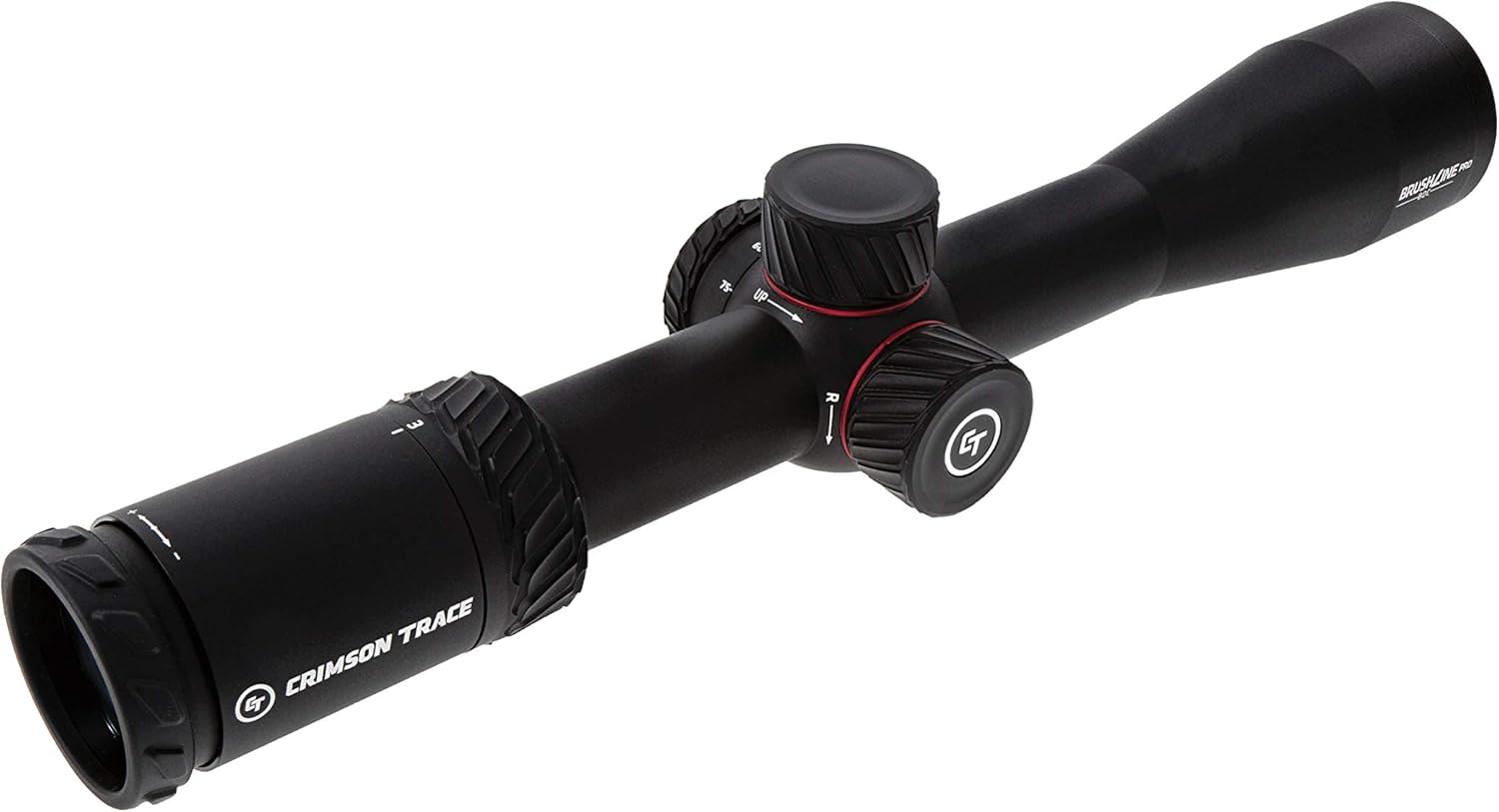 Crimson Trace Brushline Pro Riflescope with Lightweight Solid Construction, Scope Caps and Lens Cloth for Hunting, Shooting and Outdoor