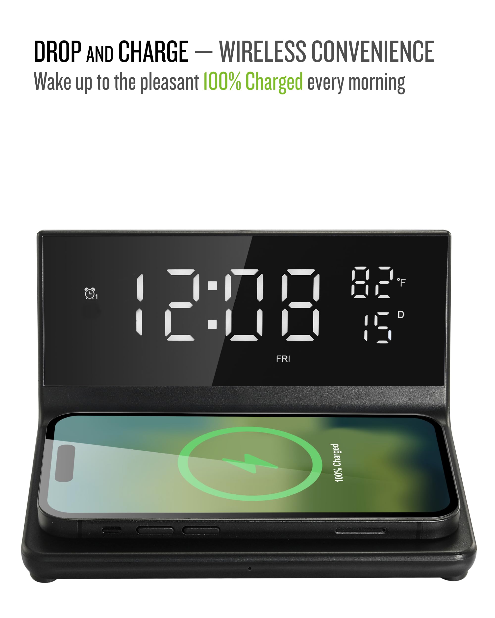 Soundfreaq Sveglia con caricatore wireless