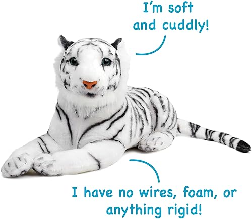 Miniatura 13 de Saphed The White Tiger - Peluche de 17 pulgadas
