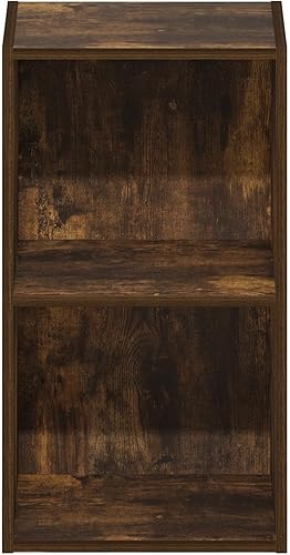 Miniatura 457 de Furinno - Estantería de cubos de 2 niveles serie Luder para libros y almacenamiento, color roble francés Roble francés,Pino