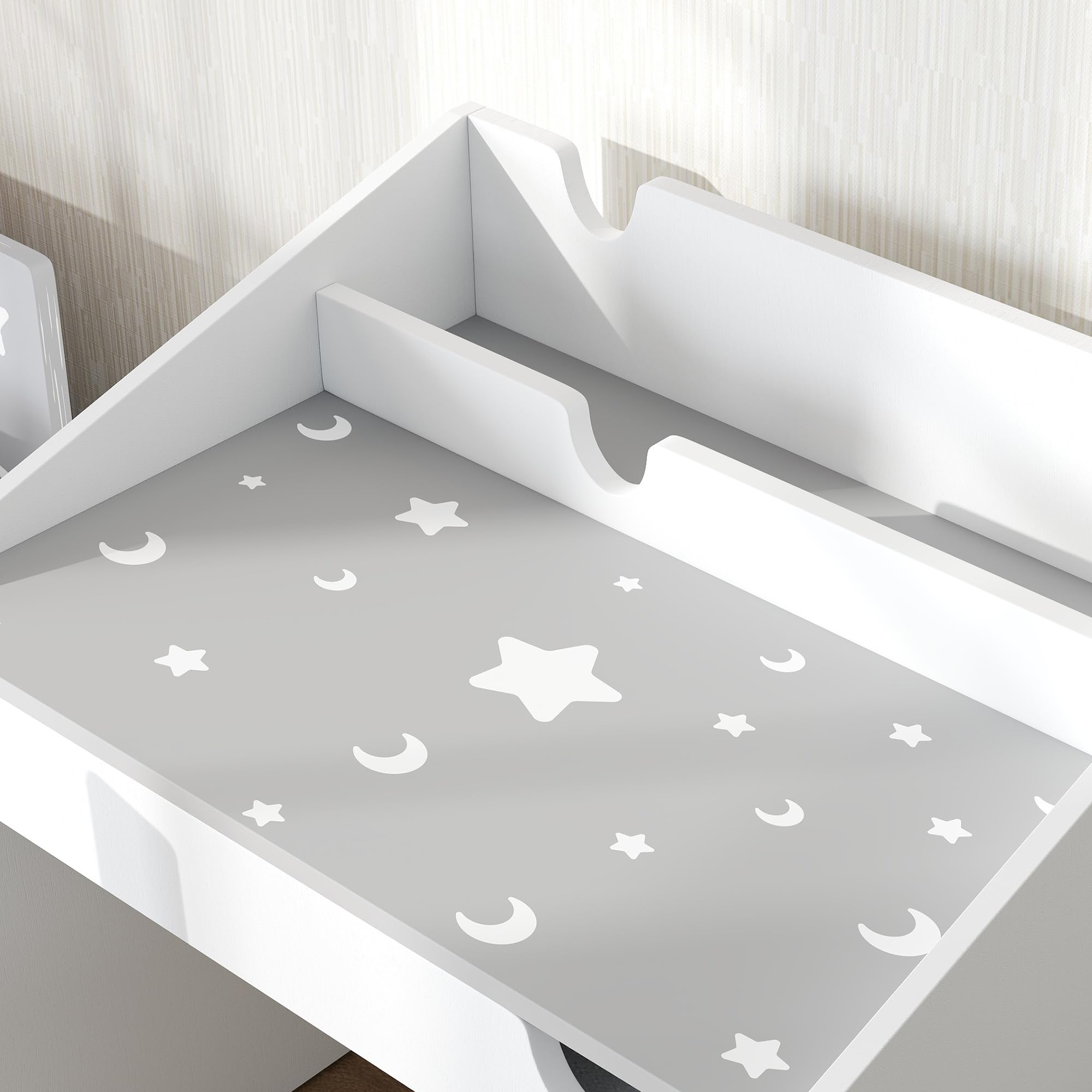 AIYAPLAY Bureau et Chaise pour Enfant 3-6 Ans avec Tiroir Coulissant, Gris