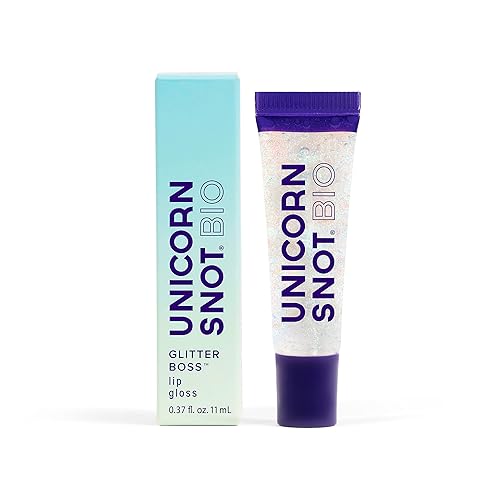 Miniatura 7 de UNICORN SNOT Kit de brillo de labios con purpurina, brillo de labios brillante de larga duración, fórmula no pegajosa vegana y libre de crueldad,