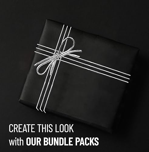 Miniatura 5 de K-Kraft Bucles elásticos de 16 pulgadas para manualidades y fácil envoltura de regalos, 100 unidades (plateado metálico)