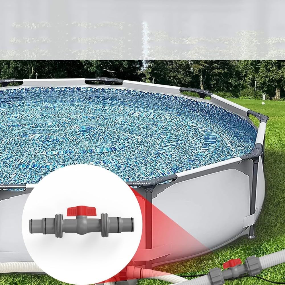 Conector de manguera de piscina de 38 mm y 32 mm para sistema de filtro de arena compatible con y piscinas adaptador de 3 vías con abrazaderas de acero inoxidable para una conexión segura sin fugas