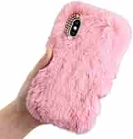 Amazon.com: LCHDA Plush Case for iPhone 7/iPhone 8 Rabbit