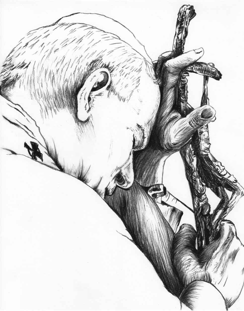 8.5" x 11" Saint Pope John Paul II print on Gallery quality archival paper